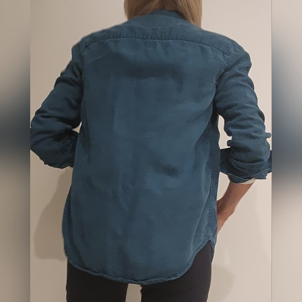 Lola River Button Down Shirt | Teal | Lightweight | XS - Picture 6 of 9